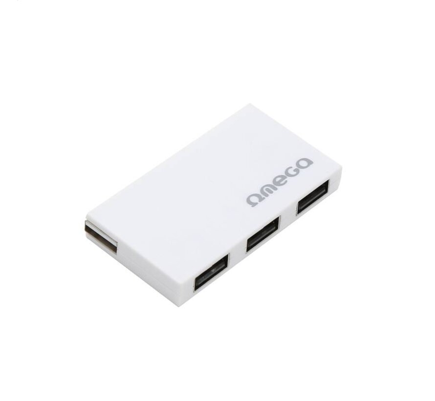 OMEGA HUB 4 USB 2.0 BOX BLANC 42852