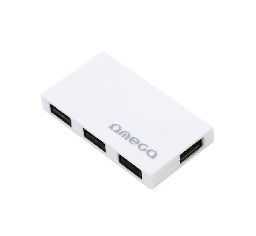 OMEGA USB 2.0 HUB 4 PORT BOX WHITE [42852]
