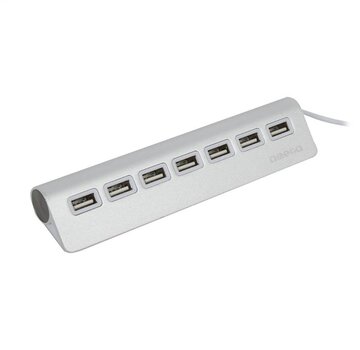 Omega OMEGA USB 2.0 HUB 7 PORT ALUMINIUM [42849]