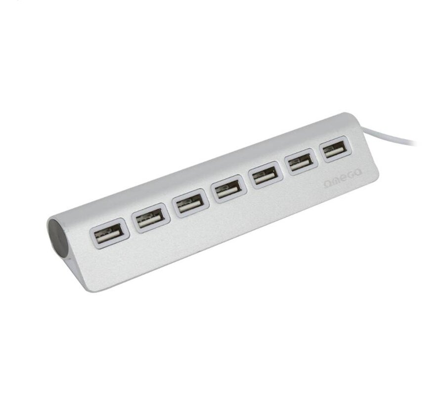 OMEGA USB 2.0 HUB 7 PORT ALUMINIUM [42849]
