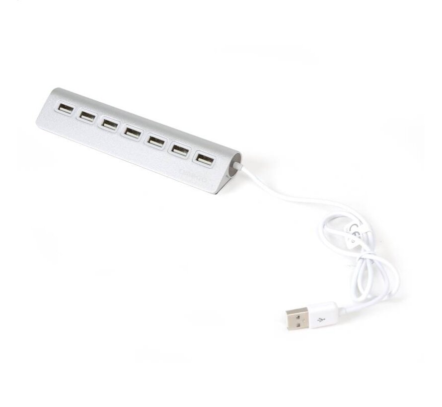 OMEGA USB 2.0 HUB 7 PORT ALUMINIUM [42849]