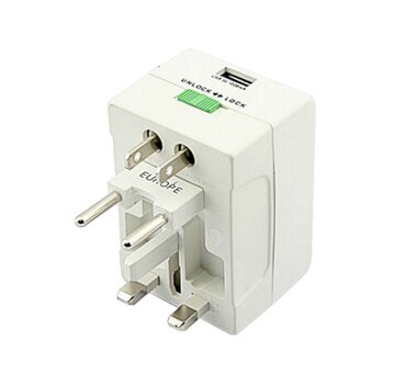 Omega OMEGA POWER TRAVEL ADAPTOR 220-250V 4 IN 1 + USB PORT