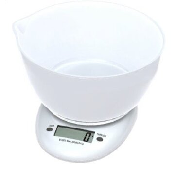 Omega OMEGA KITCHEN SCALE WHITE WITH BOWL