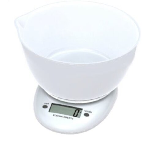 Omega OMEGA KITCHEN SCALE WHITE WITH BOWL