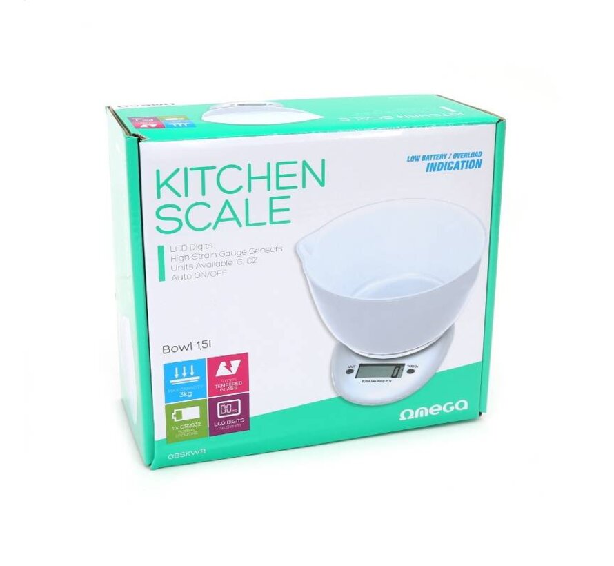 BALANCE DE CUISINE AVEC RECIPIENT OMEGA