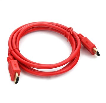Omega CABLE HDMI NUMERIQUE OMEGA V1.4 - LONGUEUR 1.5M - ROUGE - sachet