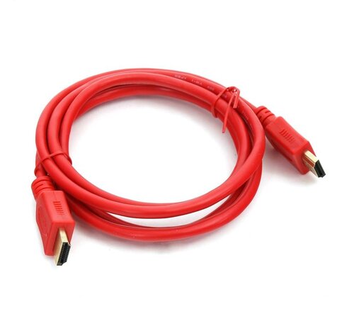 Omega CABLE HDMI NUMERIQUE OMEGA V1.4 - LONGUEUR 1.5M - ROUGE - sachet