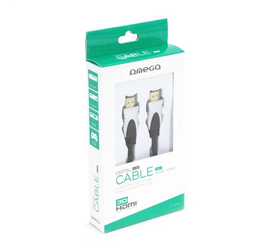 OMEGA CABLE HDMI v.1.4 GOLD 1.5M BLISTER [41850]