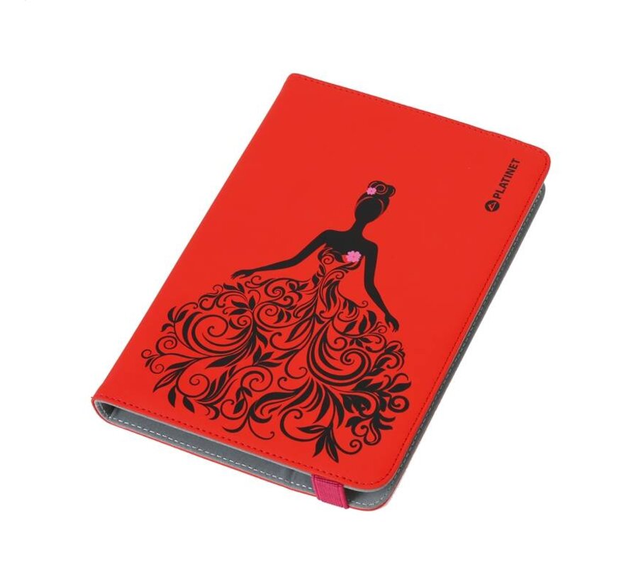 PLATINET ETUI POUR TABLETTE 7"-7.85" NATURE WOMAN/ROUGE