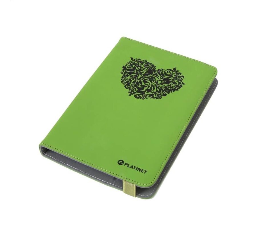 PLATINET ETUI POUR TABLETTE 7"-7.85" NATURE HEART/VERT