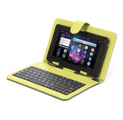 Omega ETUI POUR TABLETTES 7" 6 CLAVIER MICRO USB VERT