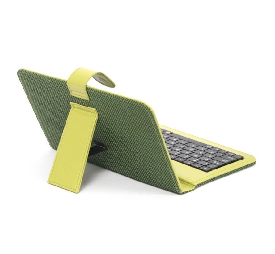 ETUI POUR TABLETTES 7" 6 CLAVIER MICRO USB VERT