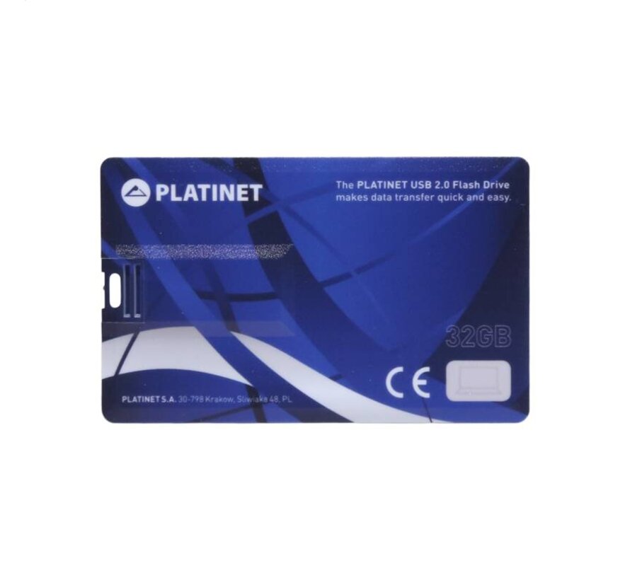 PLATINET PENDRIVE USB 2.0 Name Card BLUE EDITION 32GB [44339]