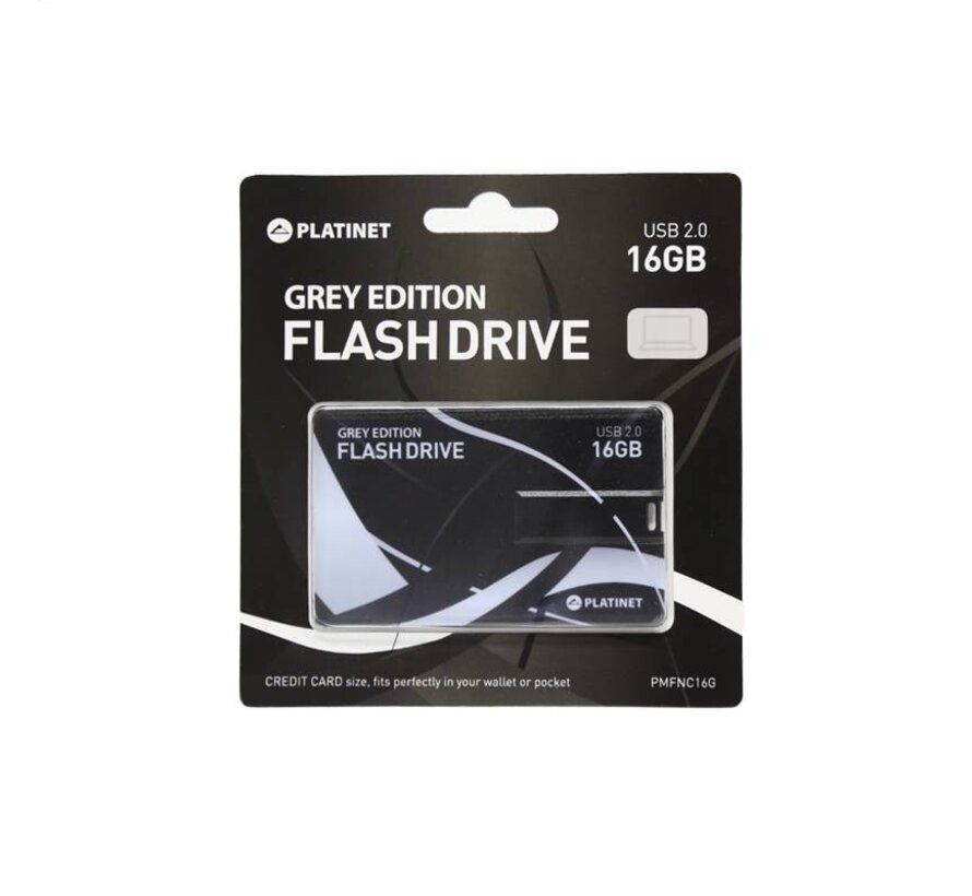 PLATINET PENDRIVE USB 2.0 Name Card GREY EDITION 16GB [44338]