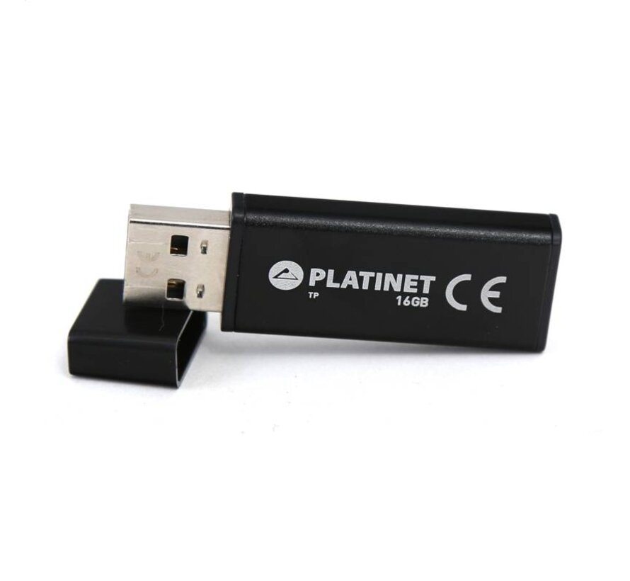 CLE USB PLATINET 2.0 X-Depo 16Go + Adaptateur Type-C NOIR [43989]