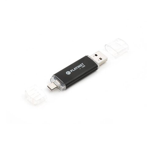 Platinet PLATINET ANDROID PENDRIVE USB 2.0 AX-Depo 16GB + microUSB for tablets SCHWARZ