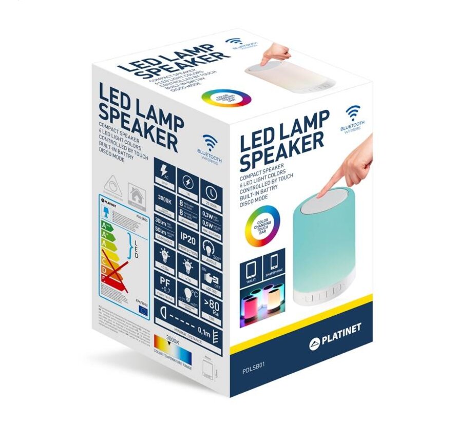 LAMPE LED TACTILE AVEC FONCTION ENCEINTE BLUETOOTH