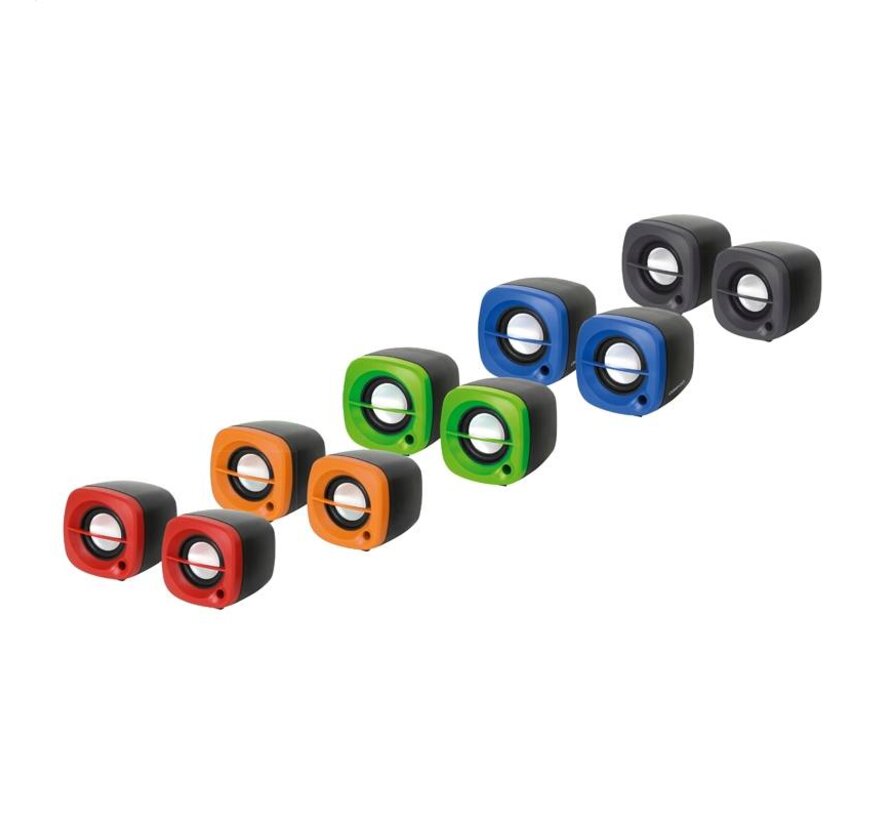 OMEGA SPEAKERS 2.0 OG-15 6W ORANGE USB [43043]