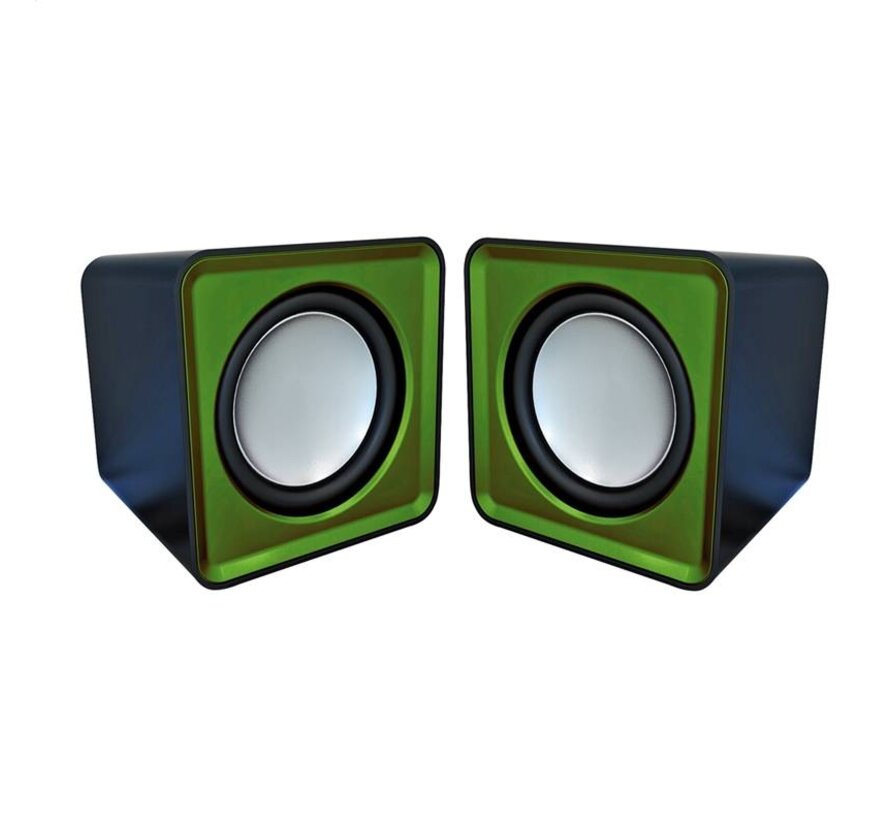 HAUT-PARLEURS OMEGA 2.0 OG-01 SURVEYOR 6W VERT USB [41921]