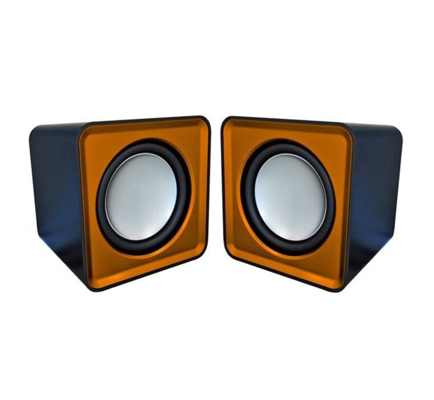 OMEGA SPEAKERS 2.0 OG-01 SURVEYOR 6W ORANGE USB [41585]