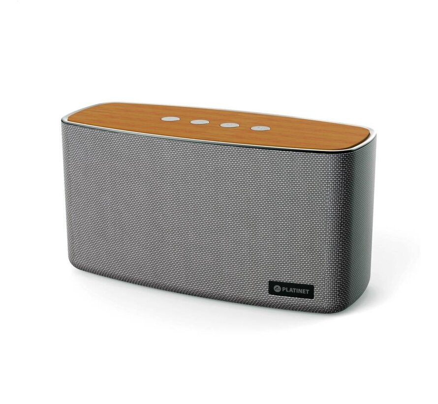 PLATINET ENCEINTES BLUETOOTH STEREO 2.0 PMG096 USB 30W BAMBOO [44521]