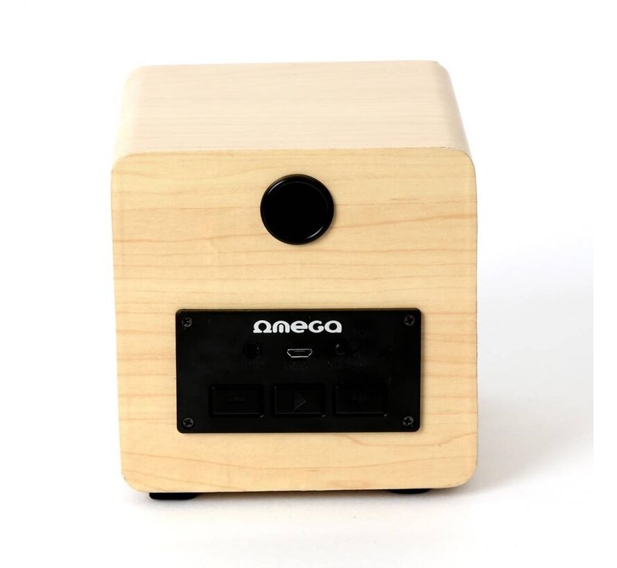 OMEGA SPEAKER OG62W WOODEN 5" 8W BLUETOOTH V4.2 BROWN TWS SYSTEM [44156]