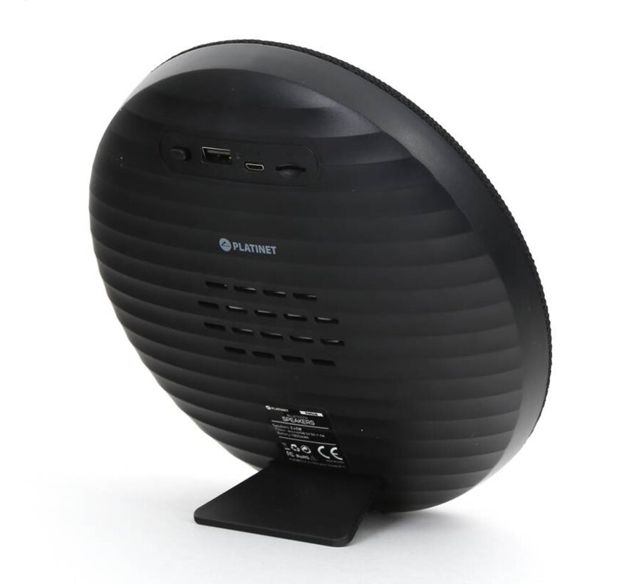 ENCEINTE BLUETOOTH PLATINET PMG6, RADIO FM 10W STEREO NOIR [43974]