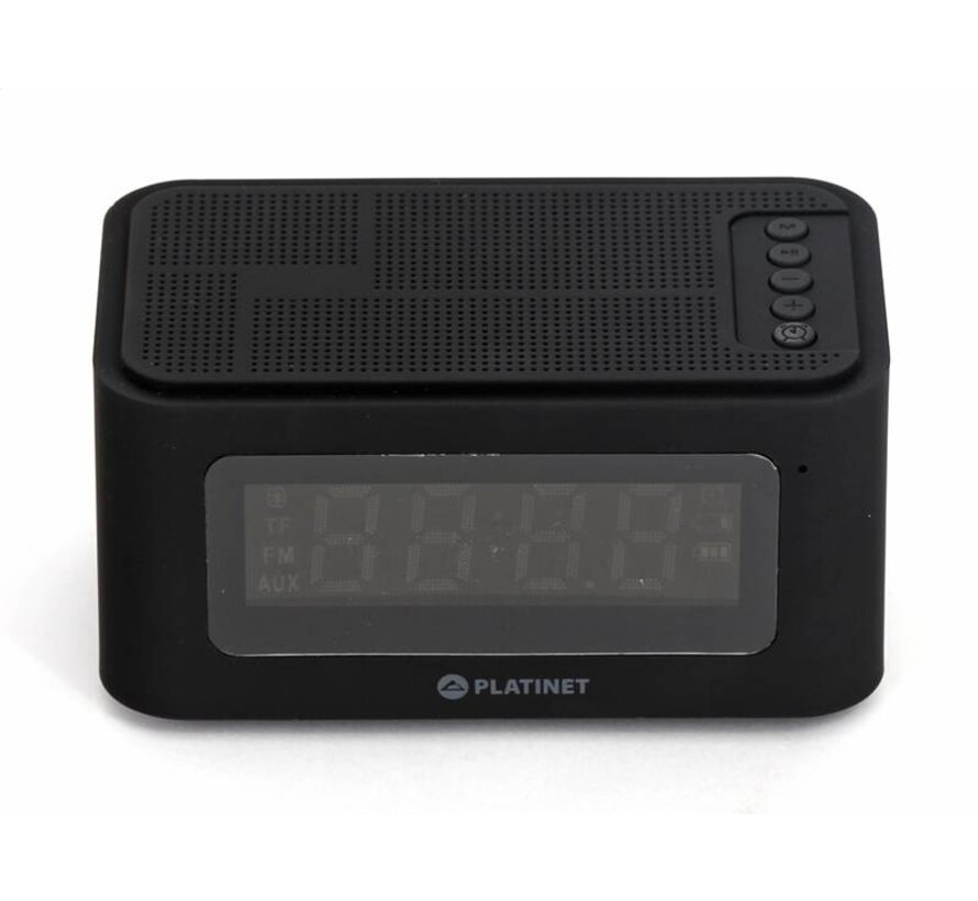 PLATINET SPEAKERS PMGC5B BLUETOOTH + CLOCK, FM 5W [43977]