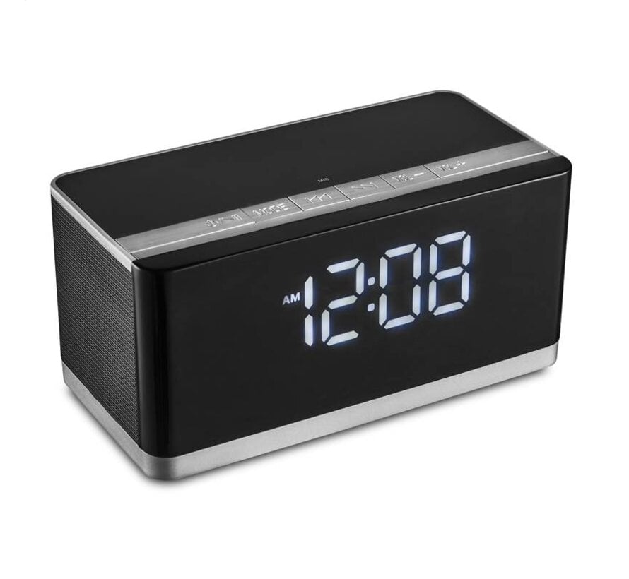 ENCEINTE BLUETOOTH PLATINET PMGC10A + HORLOGE, REVEIL, RADIO FM 10W STEREO [43975]
