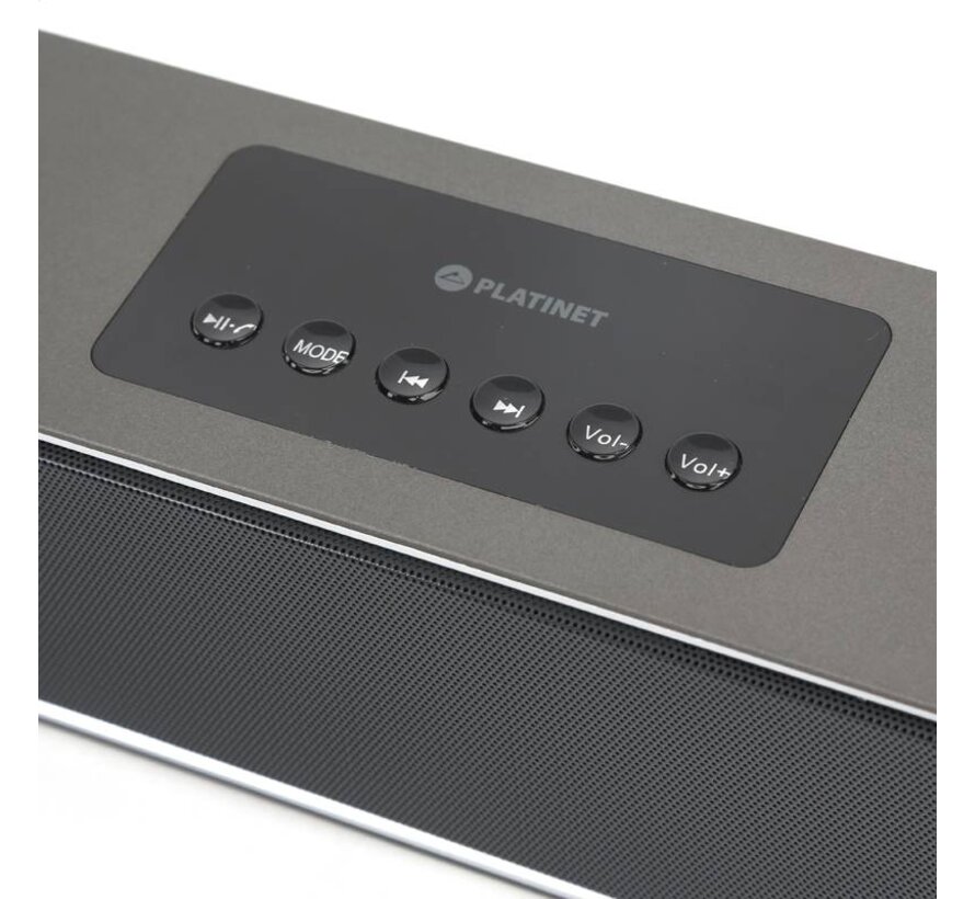 ENCEINTE BLUETOOTH PLATINET PMGC10B + REVEIL, HORLOGE, RADIO FM 10W STEREO [43976]