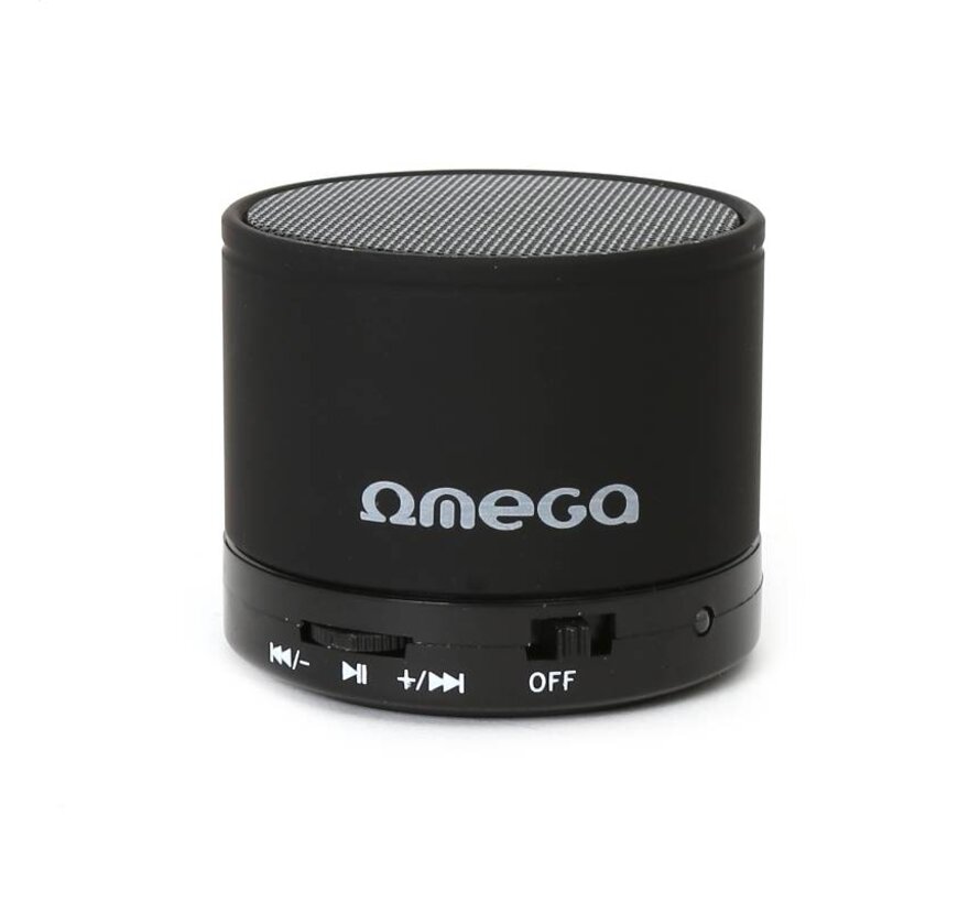OMEGA SPEAKER OG47B ALU BLUETOOTH V3.0 BLACK [42643]