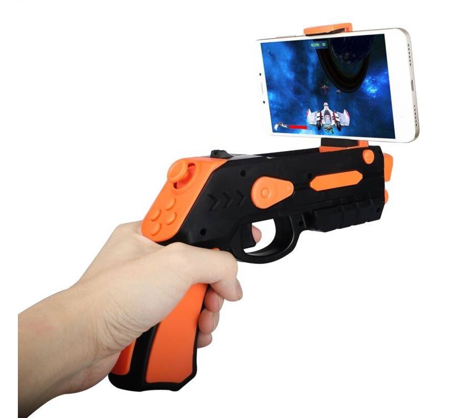 OMEGA REMOTE AUGMENTED REALITY GUN BLASTER BLACK+ ORANGE [44351]