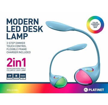 Platinet LAMPE LED PLATINET 6W + VEILLEUSE