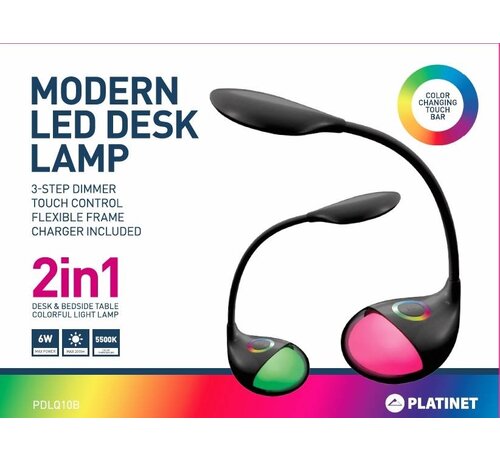 Platinet LAMPE LED PLATINET 6W + VEILLEUSE