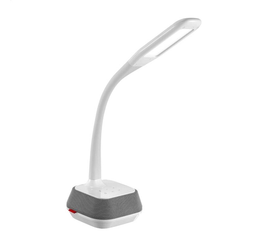 PLATINET SCHREIBTISCHLAMPE 18W MIT BLUETOOTH-LAUTSPRECHER & USB-LADEGERÄT