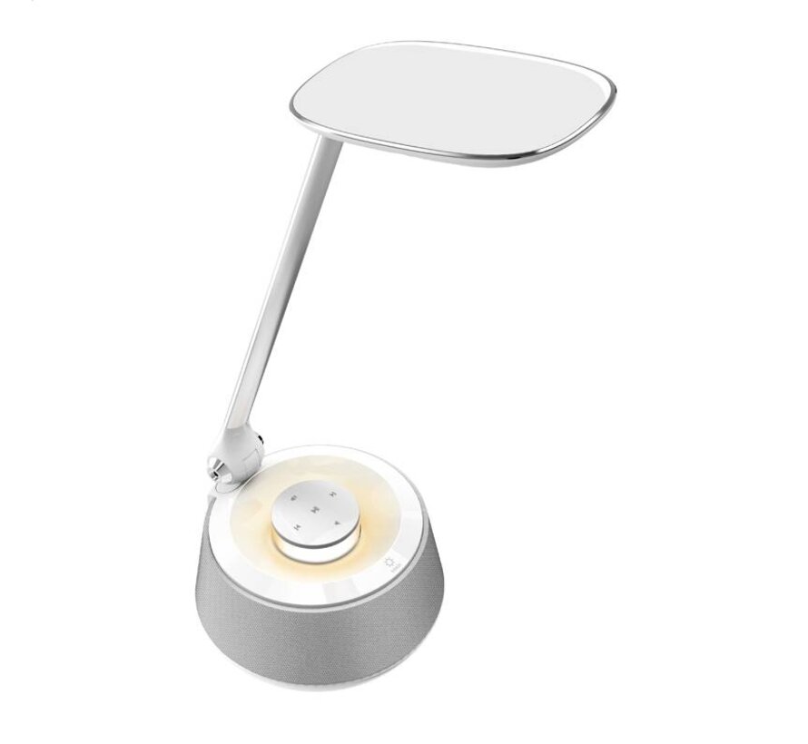 LAMPE LED PLATINET 18W AVEC ENCEINTE & CHARGEUR SANS FIL [44123]