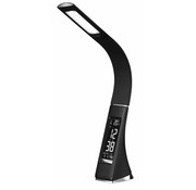 Platinet Lampe LED PLATINET avec horloge et thermometre (cuir artificiel).