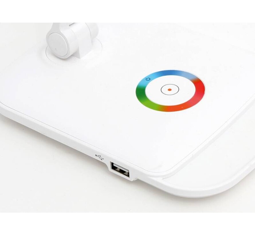 PLATINET SCHEIBTISCHLAMPE 6W + NACHTLAMPE KOMPAKT GRÖßE [43598]