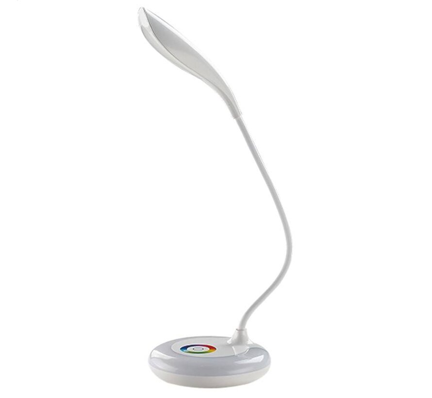 LAMPE DE BUREAU LED PLATINET  5W + VEILLEUSE [43598]