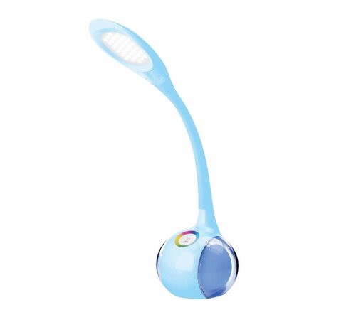 Platinet PLATINET SCHREIBTISCHLAMPE 7W + NACHTLICHT BLAU [43737]