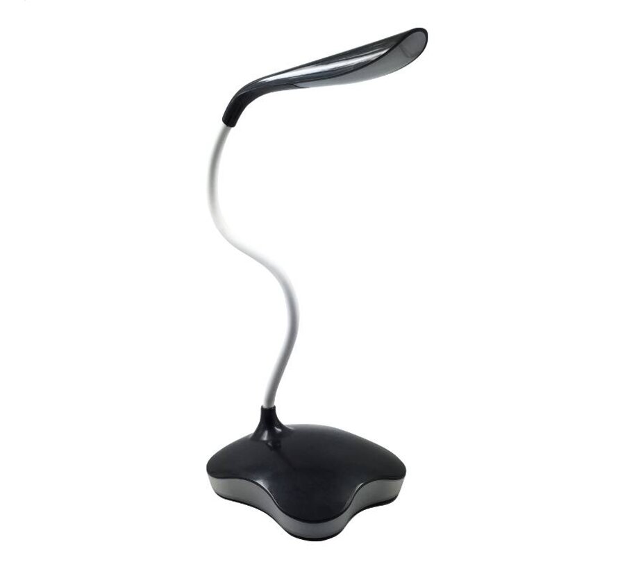 LAMPE DE BUREAU PLATINET  3W FLEXIBLE NOIR