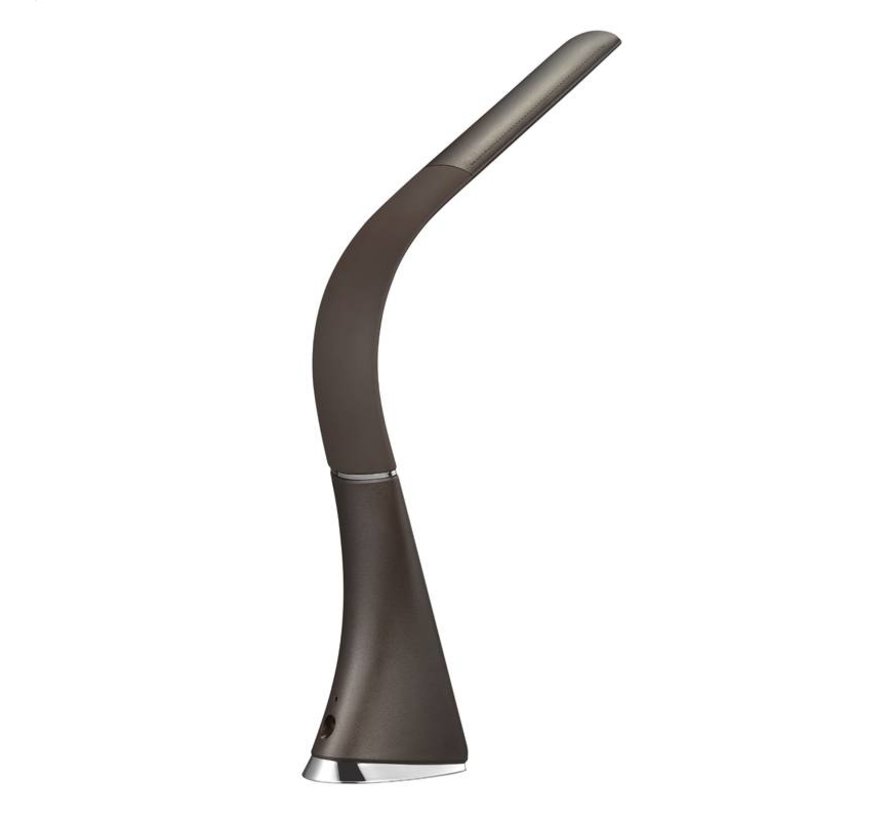 Lampe LED PLATINET avec horloge et thermometre (cuir artificiel).