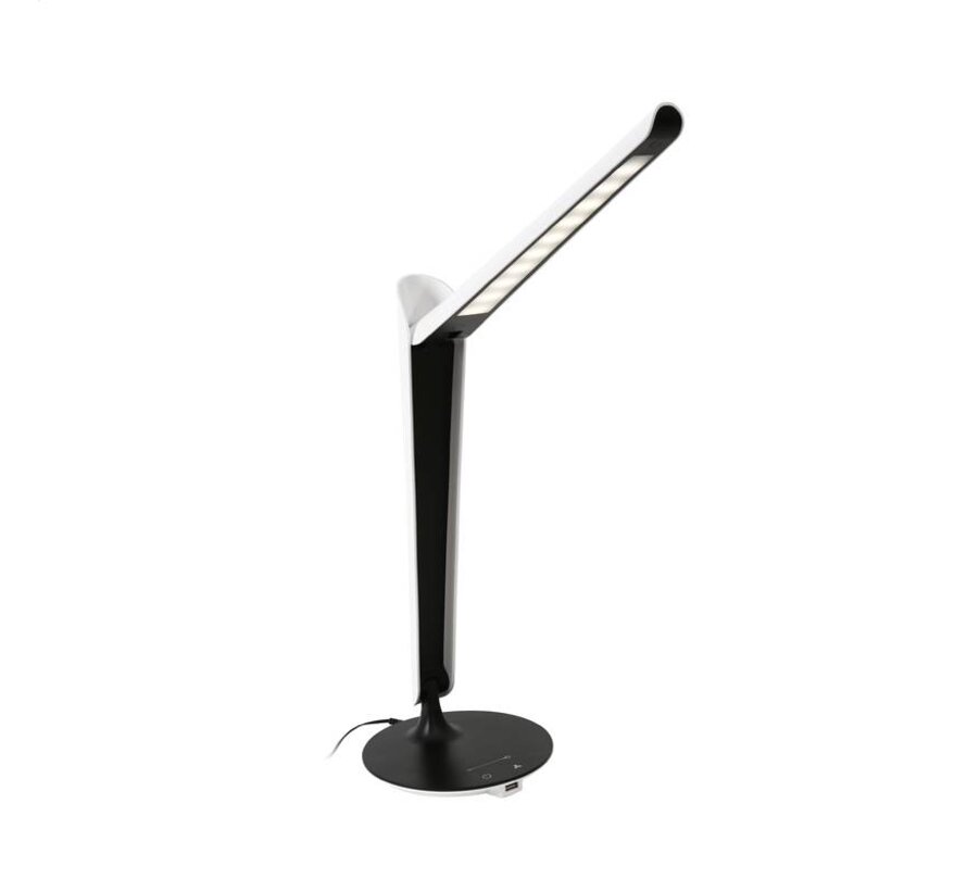 LAMPE DE BUREAU LED PLATINET 8W + CHARGEUR USB [43128]