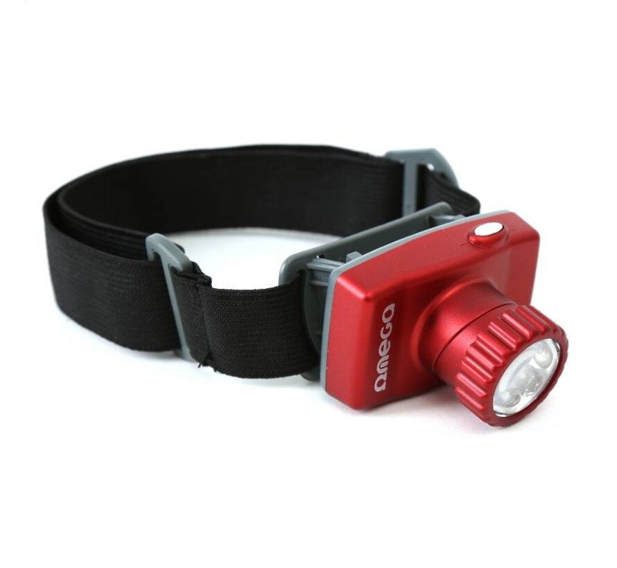 LAMPE FRONTALE OMEGA 8-LED 7-M 120CD- PILES INCLUSES