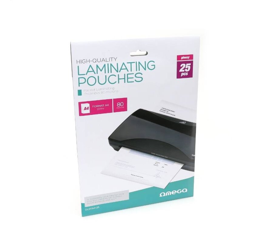 Pochettes de plastification OMEGA A4 25 PCS