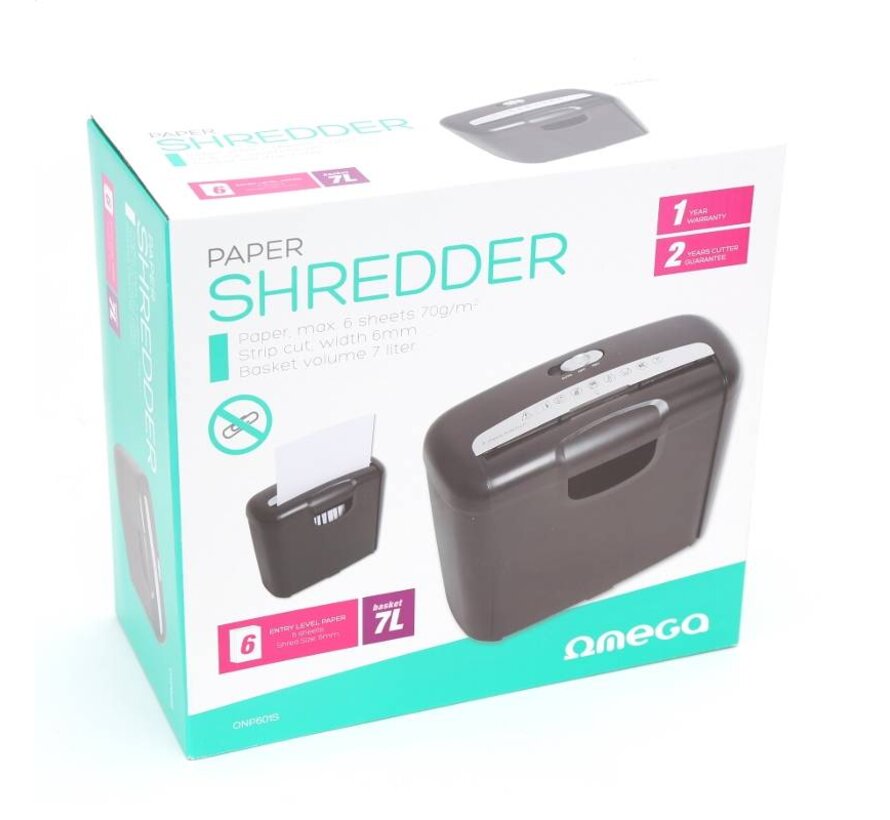 OMEGA SHREDDER FOR PAPER 5/2,9 7MM