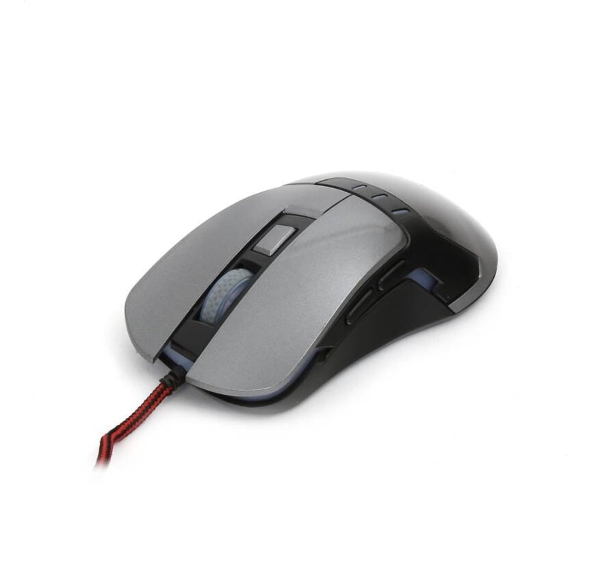 MOUSE OMEGA VARR OM-270 GAMING 1200-1600-2400-3200DPI GREY [43764]
