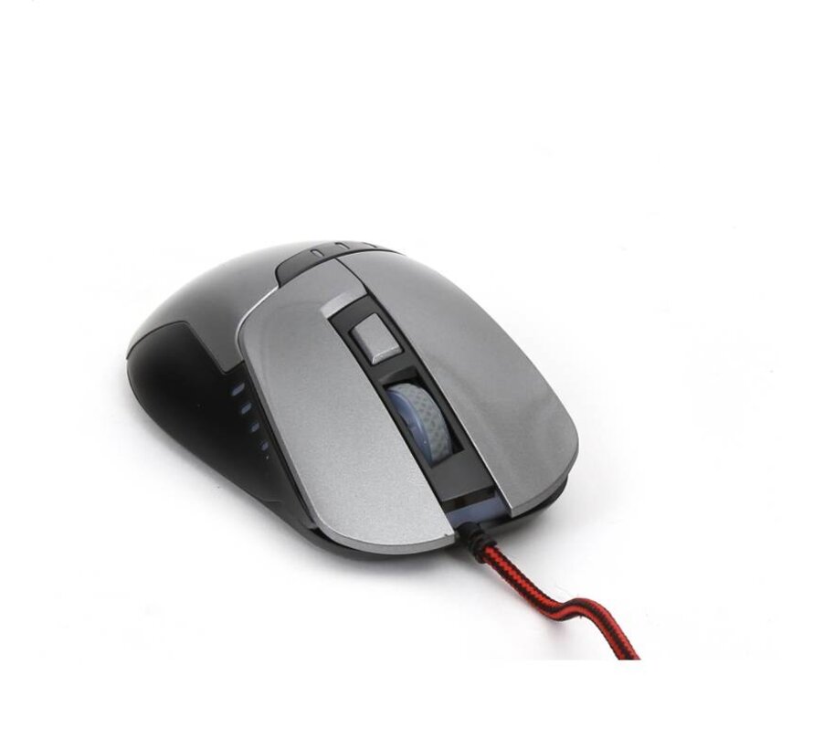 MOUSE OMEGA VARR OM-270 GAMING 1200-1600-2400-3200DPI GREY [43764]