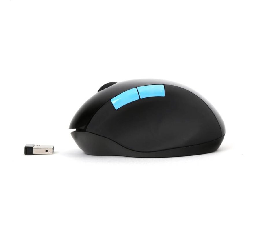 MOUSE OMEGA OM-425 "FAT" 2in1 ACCU WIRELESS 2,4GHz 1000DPI BLACK [43664]