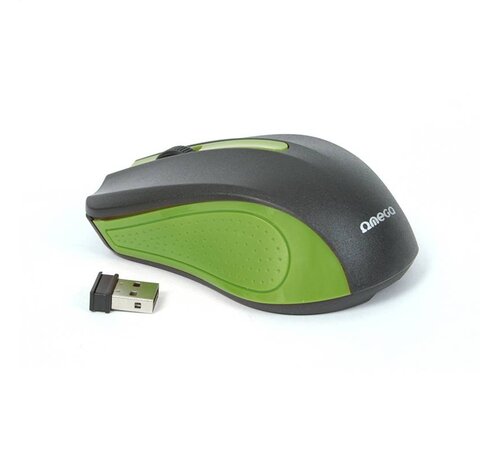 Omega MOUSE OMEGA OM-419 WIRELESS 2,4GHz 1000DPI GRÜN USB